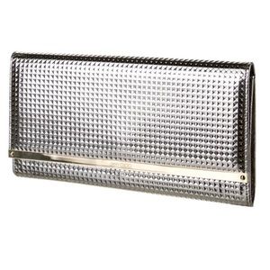 Jimmy Choo Patent Leather Metallic Margot Clutch